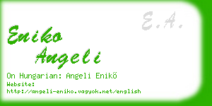 eniko angeli business card