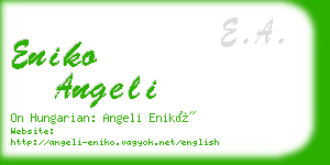 eniko angeli business card